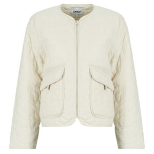 Jacket Only ONLISA QUILT Beige Women's Jackets