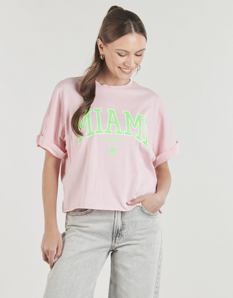Camiseta Only ONLMINDY LIFE Rosa Camiseta manga corta Mujer - 2