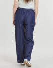 Pantaloni morbidi / Pantaloni alla zuava Only ONLIRIA LIFE MW CHAMBRAY WIDE Blu Pantaloni morbidi / Pantaloni alla zuava Donna - 4