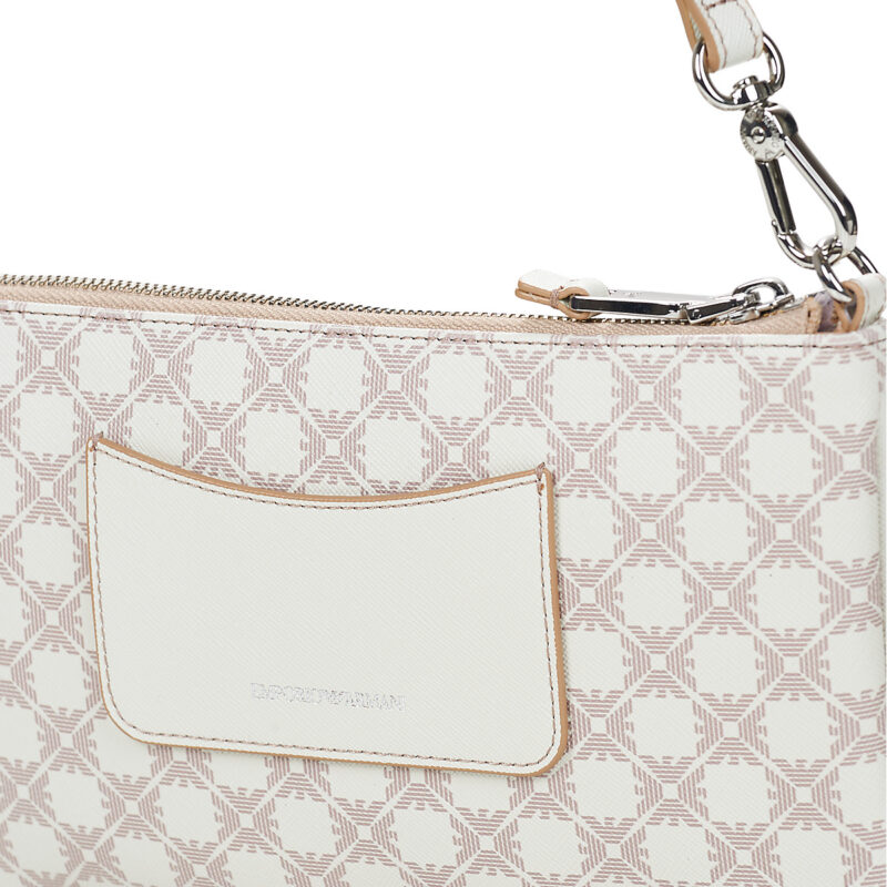 Emporio Armani Bolsos de hombro para mujer POUCH ALLOVER FANCY color marr&oacute;n - 4