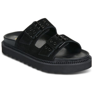 Pantuflas negras para mujer Schmoove STELLA BUCKLE W
