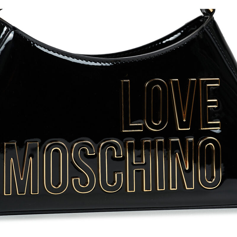 Love Moschino ENAMELED LOGO PATENT JC4248PP0O Black Shoulder bag Women - 4