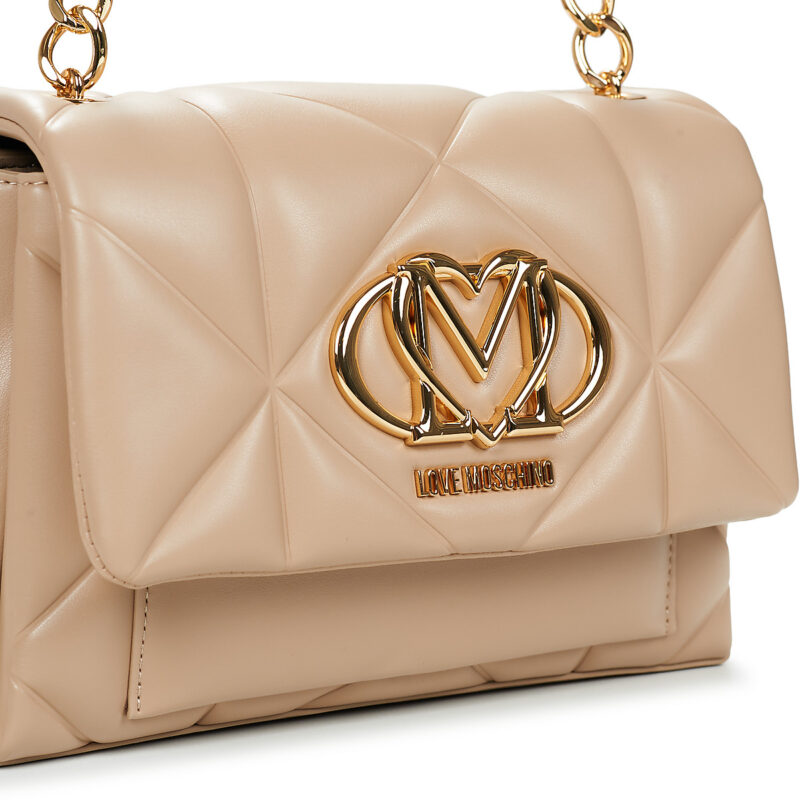 Love Moschino EMBOSSED Q JC4259PP0O Beige Borse a spalla Donna - 4