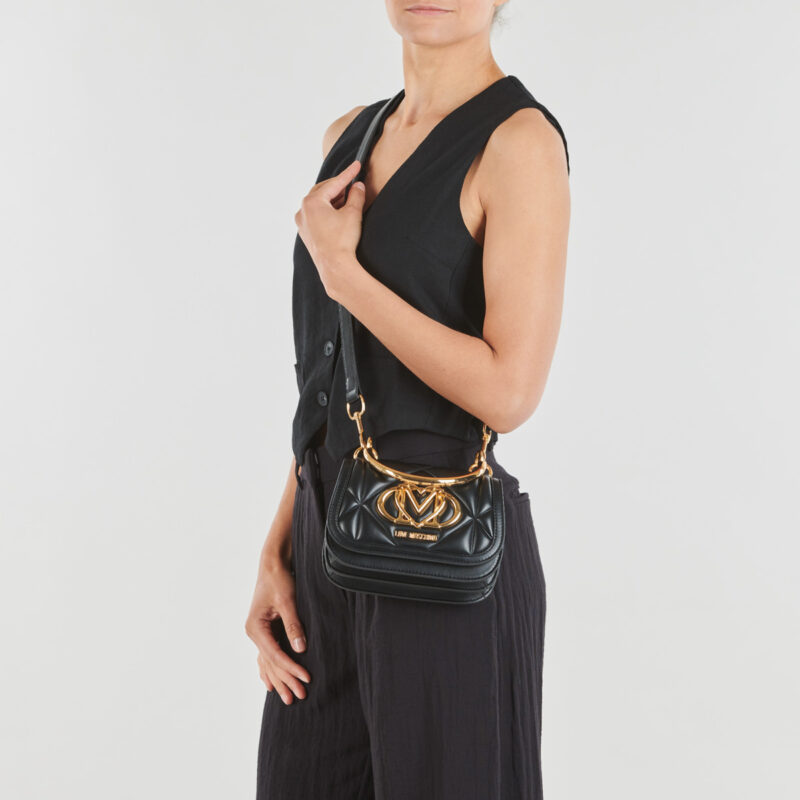 Love Moschino EMBOSSED Q JC4260PP0O Nero Borsa a tracolla Donna - 6