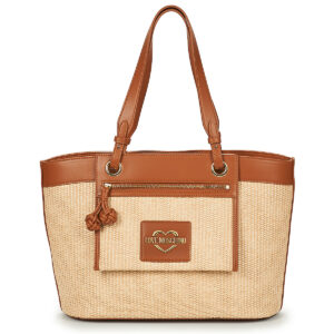 Love Moschino STRAW CHIC JC4340PP0O Beige Borse Shopping Donna