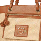 Love Moschino STRAW CHIC JC4340PP0O Beige Borse Shopping Donna - 4