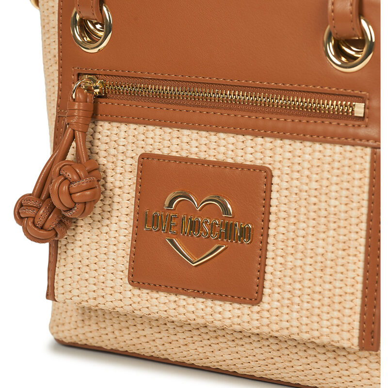 Love Moschino STRAW CHIC JC4341PP0O Beige Borse a spalla Donna - 4