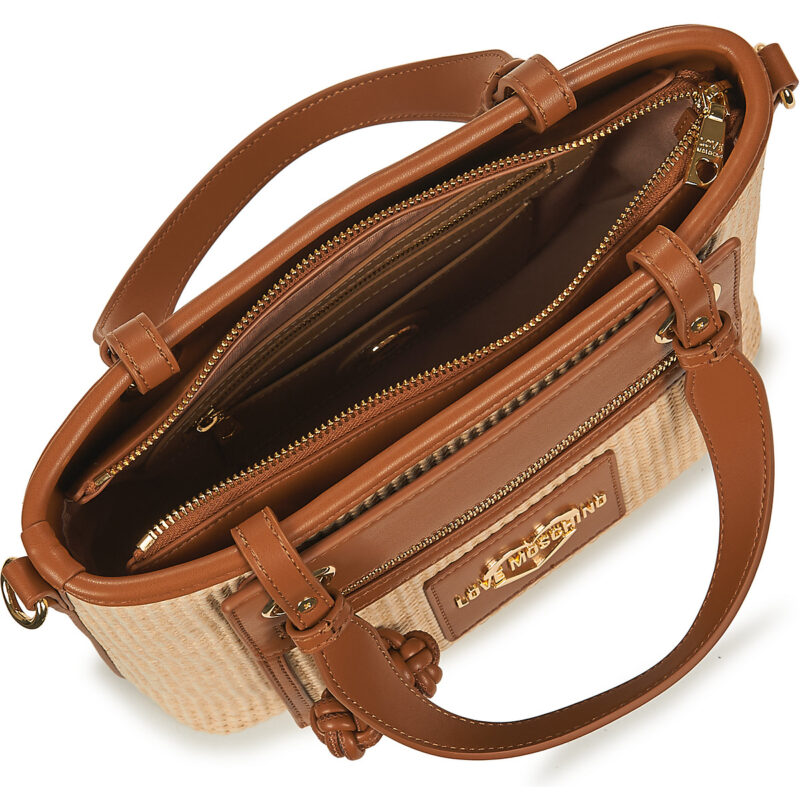 Love Moschino STRAW CHIC JC4341PP0O Beige Borse a spalla Donna - 5