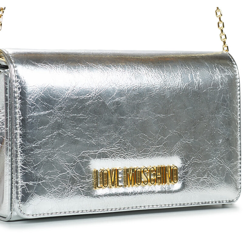 Love Moschino SMART DAILY BAG JC4345PP0O Argento Borsa a tracolla Donna - 4