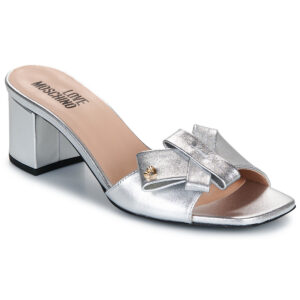 Love Moschino LOVY BOW-JA28115G0O Silberner Damen-Slipper