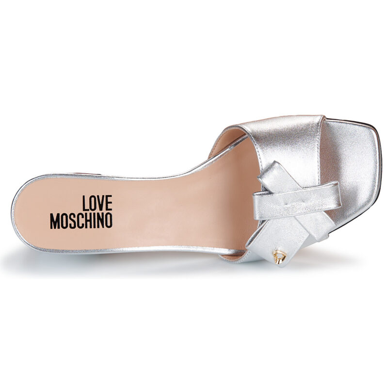 Love Moschino LOVY BOW-JA28115G0O Argento Ciabatta Donna - 6