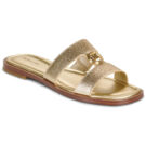 MICHAEL Michael Kors ERIN FLAT SANDAL Oro Ciabatta Donna - 1