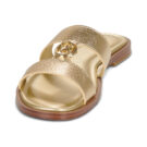 MICHAEL Michael Kors ERIN FLAT SANDAL Oro Ciabatta Donna - 3