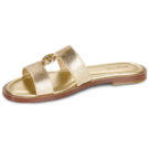 MICHAEL Michael Kors ERIN FLAT SANDAL Oro Ciabatta Donna - 4