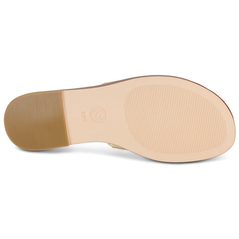 MICHAEL Michael Kors ERIN FLAT SANDAL Oro Ciabatta Donna - 7