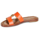 MICHAEL Michael Kors ERIN FLAT SANDAL Aranciabatta Women's Slippers - 4
