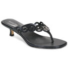 MICHAEL Michael Kors JANIE MID THONG Black Women's Flip Flops - 1