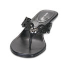 MICHAEL Michael Kors JANIE MID THONG Black Women's Flip Flops - 3