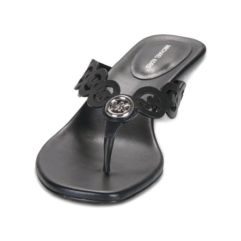 MICHAEL Michael Kors JANIE MID THONG Black Women's Flip Flops - 3