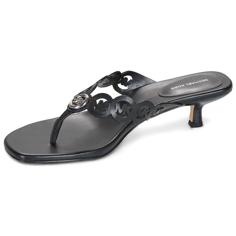 MICHAEL Michael Kors JANIE MID THONG Black Women's Flip Flops - 4