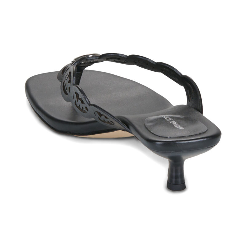 MICHAEL Michael Kors JANIE MID THONG Black Women's Flip Flops - 5