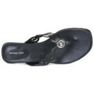 MICHAEL Michael Kors JANIE MID THONG Black Women's Flip Flops - 6