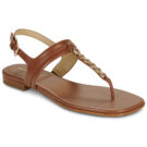 MICHAEL Michael Kors MARCIA THONG SANDAL Brown Flip Flops Women - 1