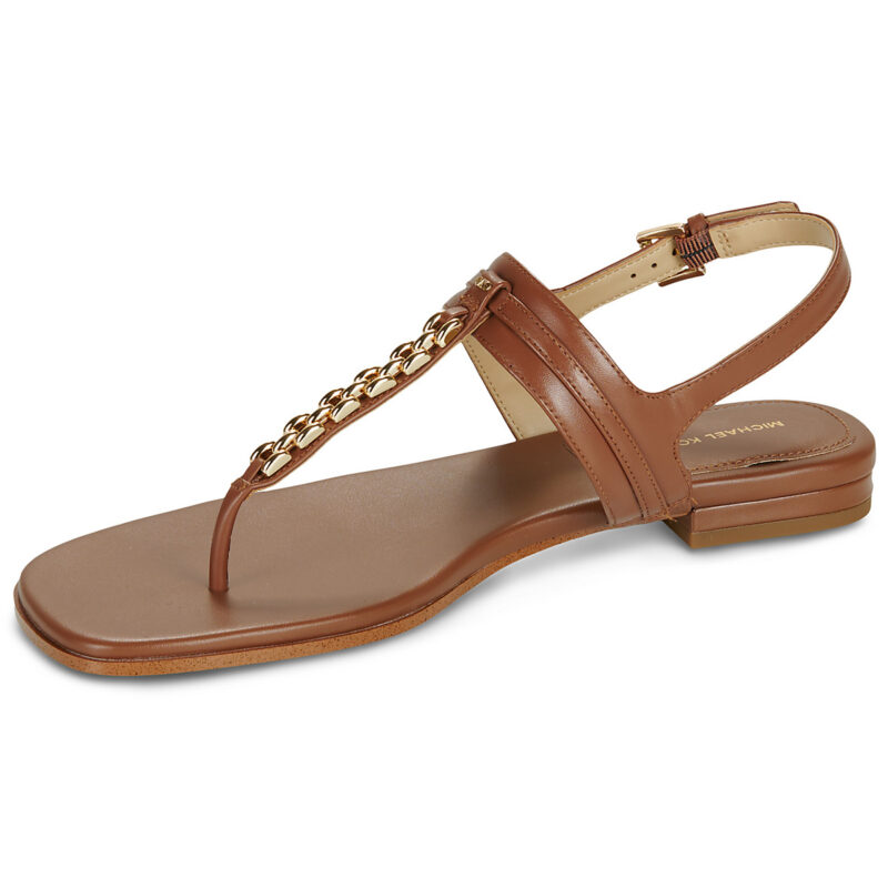 MICHAEL Michael Kors MARCIA THONG SANDAL Brown Flip Flops Women - 4