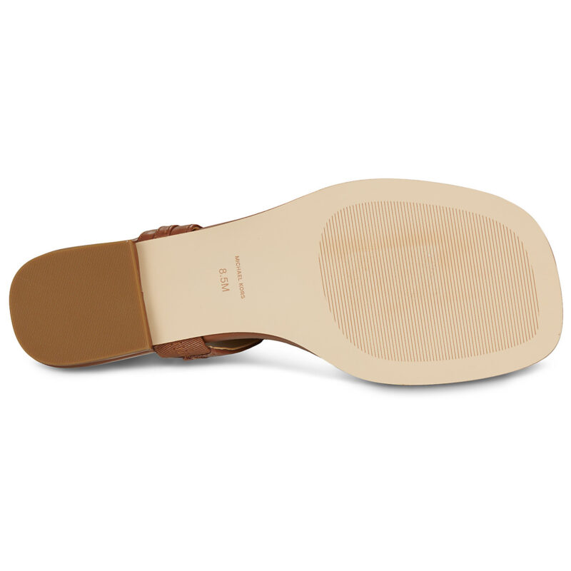MICHAEL Michael Kors MARCIA THONG SANDAL Brown Flip Flops Women - 7