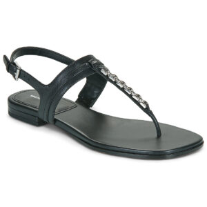 MICHAEL Michael Kors MARCIA THONG SANDAL Black Women's Flip Flops