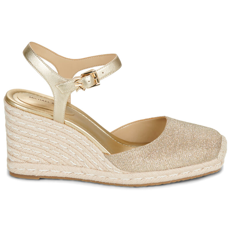 MICHAEL Michael Kors KENZIE WEDGE Oro Espadrillas Donna - 2