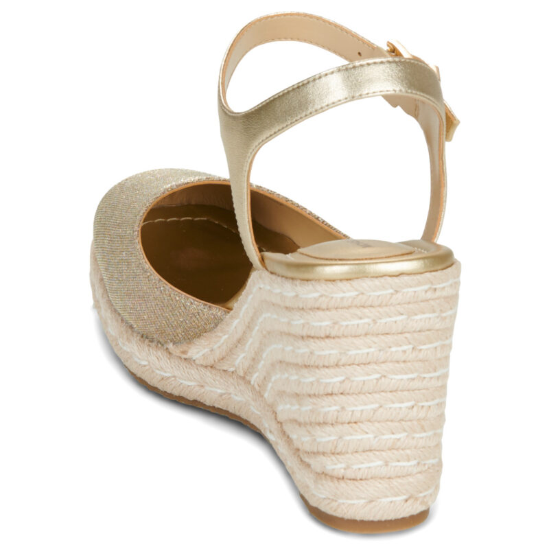 MICHAEL Michael Kors KENZIE WEDGE Oro Espadrillas Donna - 5