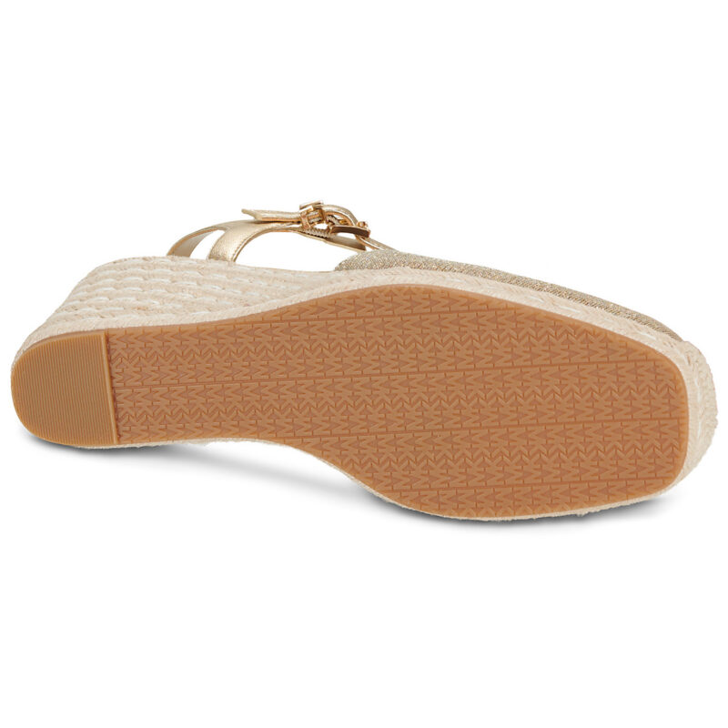 MICHAEL Michael Kors KENZIE WEDGE Oro Espadrillas Donna - 7
