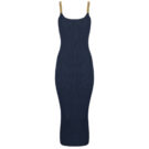 Dress MICHAEL Michael Kors CHAIN ​​STRAP MIDI DRS Marine Women's Long Dresses - 1