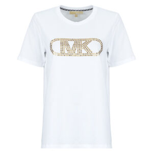 T-shirt MICHAEL Michael Kors EMPIRE STUD CLASSIC TEE Bianco T-shirt maniche corte Donna