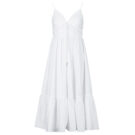 Abito corto MICHAEL Michael Kors POPLIN MIDI DRESS Bianco Abiti corti Donna - 1