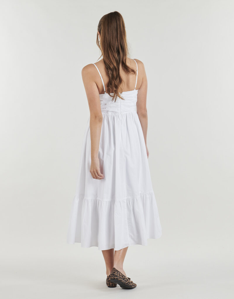 Abito corto MICHAEL Michael Kors POPLIN MIDI DRESS Bianco Abiti corti Donna - 4