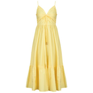 Abito corto MICHAEL Michael Kors POPLIN MIDI DRESS Giallo Abiti corti Donna