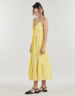 Abito corto MICHAEL Michael Kors POPLIN MIDI DRESS Giallo Abiti corti Donna - 3