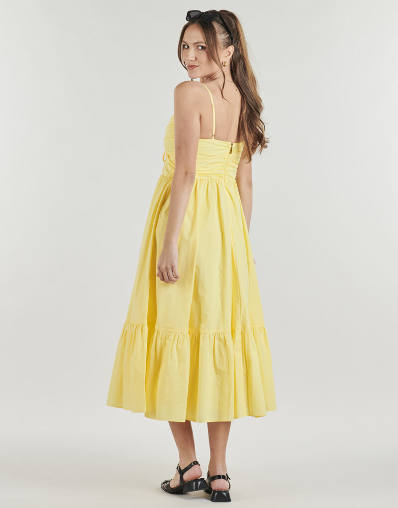 Abito corto MICHAEL Michael Kors POPLIN MIDI DRESS Giallo Abiti corti Donna - 4