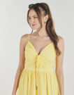 Abito corto MICHAEL Michael Kors POPLIN MIDI DRESS Giallo Abiti corti Donna - 5