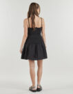 Abito corto MICHAEL Michael Kors POPLIN SMOCKED MINI DRESS Nero Abiti corti Donna - 4
