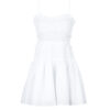 Abito corto MICHAEL Michael Kors POPLIN SMOCKED MINI DRESS Bianco Abiti corti Donna