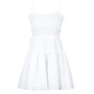 Abito corto MICHAEL Michael Kors POPLIN SMOCKED MINI DRESS Bianco Abiti corti Donna - 1