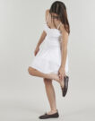 Abito corto MICHAEL Michael Kors POPLIN SMOCKED MINI DRESS Bianco Abiti corti Donna - 3
