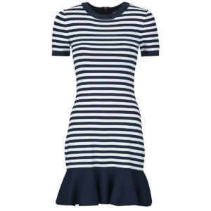 Short dress MICHAEL Michael Kors STRIPE FLARE MINI DRS Multicolor Women's Short Dresses