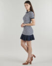 Short dress MICHAEL Michael Kors STRIPE FLARE MINI DRS Multicolor Women's Short Dresses - 3