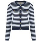 Gilet / Cardigan MICHAEL Michael Kors STRIPE SNAP CARDI JKT Multicolore Gilet / Cardigan Donna - 1