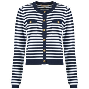 Gilet / Cardigan MICHAEL Michael Kors STRIPE SNAP CARDI JKT Multicolore Gilet / Cardigan Donna