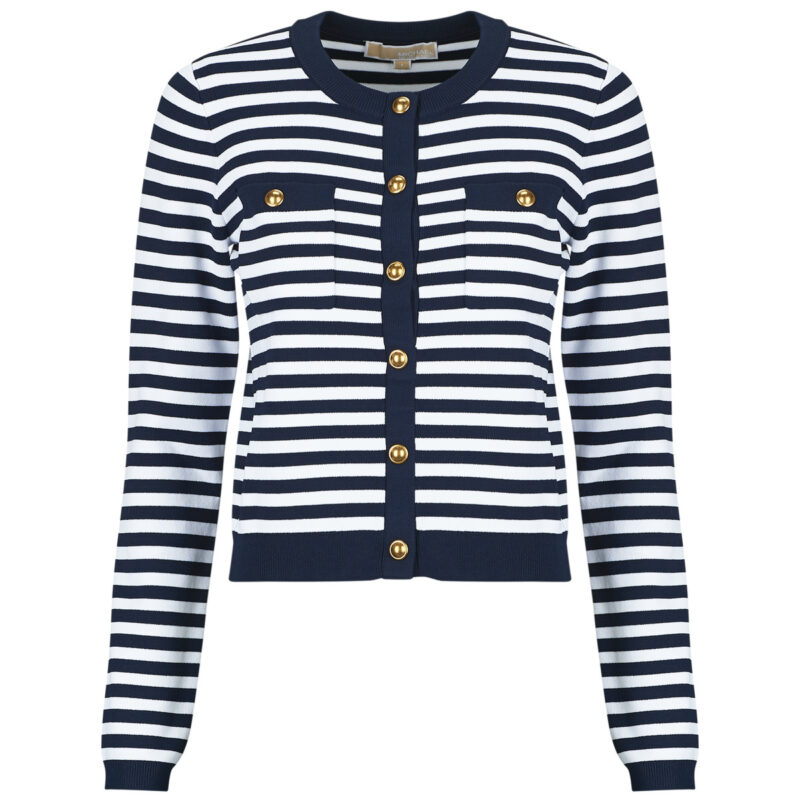 Gilet / Cardigan MICHAEL Michael Kors STRIPE SNAP CARDI JKT Multicolore Gilet / Cardigan Donna - 1